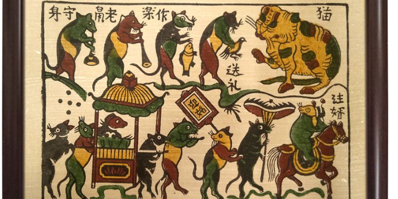 Một bức tranh Đông Hồ là món quà ý nghĩa với người nhận