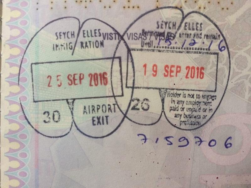 Nên lưu giữ biên lai thanh toán phí xin visa đi Seychelles