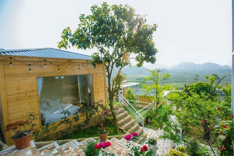 Wooden House Mộc Châu Homestay xuất hiện của các ngôi nhà gỗ ở sườn núi