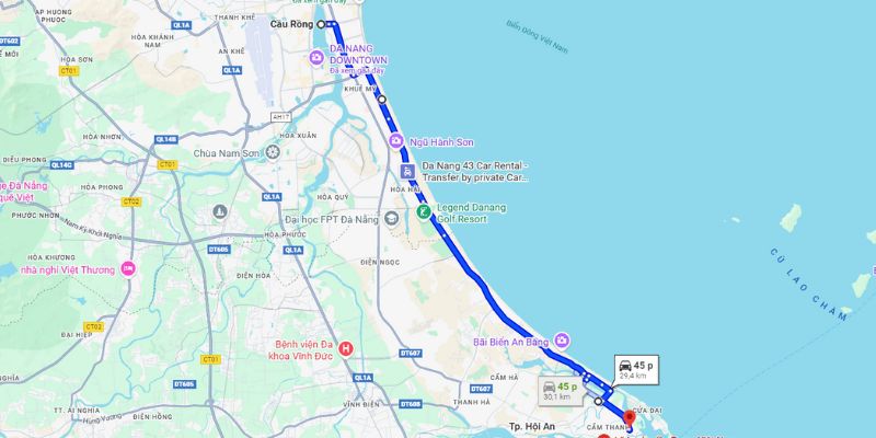 Lộ trình xuất phát dành cho du khách