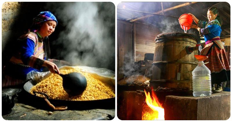 Rượu ngô được nấu thủ công bởi đồng bào dân tộc ở Lai Châu