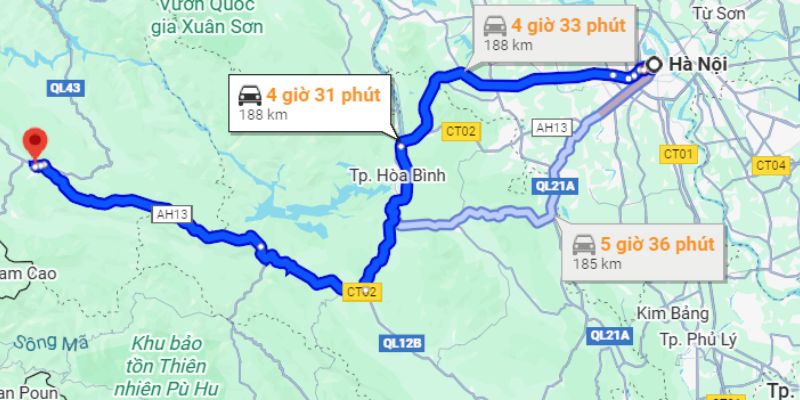 Có nhiều sự lựa chọn để du khách di chuyển đến Mộc Châu