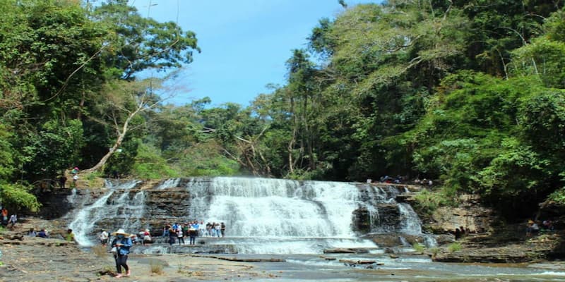 Cấu trúc thác Ba Tầng từ dưới lên