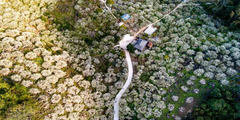 Đường lên thung lũng Mu Náu khá khó di chuyển