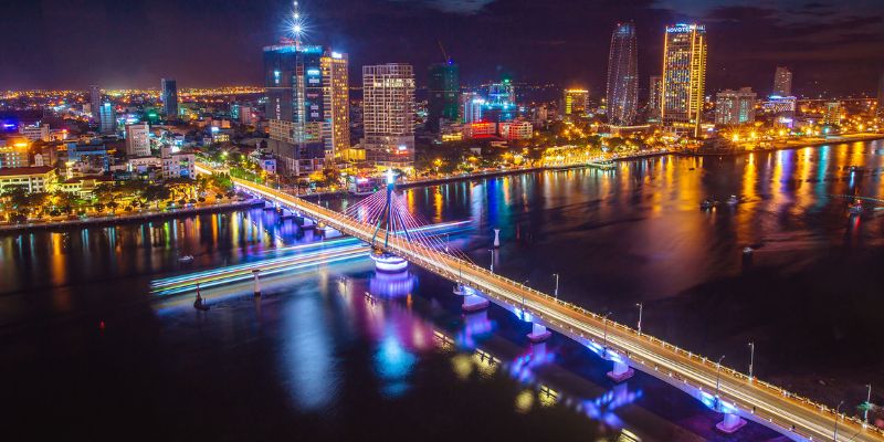 Vẻ đẹp tinh tế của cầu về đêm