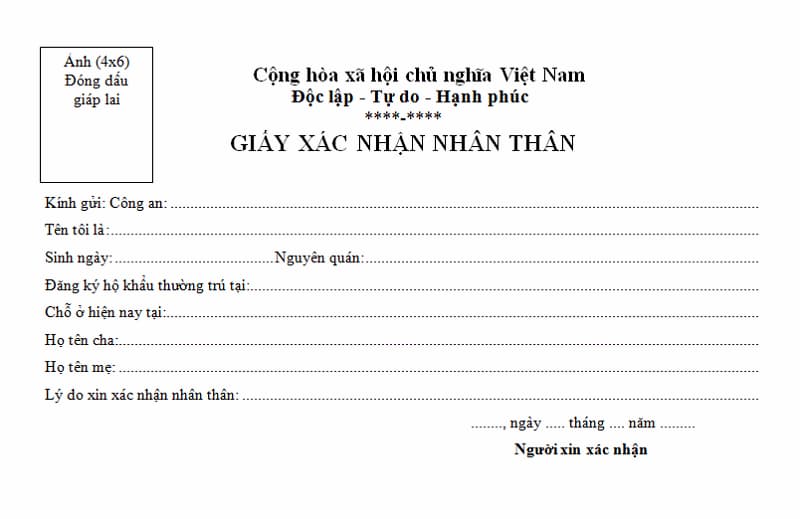 Hồ sơ nhân thân là giấy tờ quan trọng đầu tiên bạn cần có khi xin visa Anh